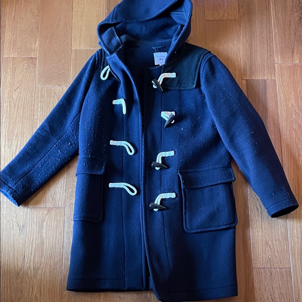 Navy Women Wool Coat